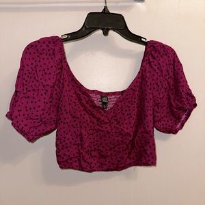 Wild Fable Polka Dot Crop Top